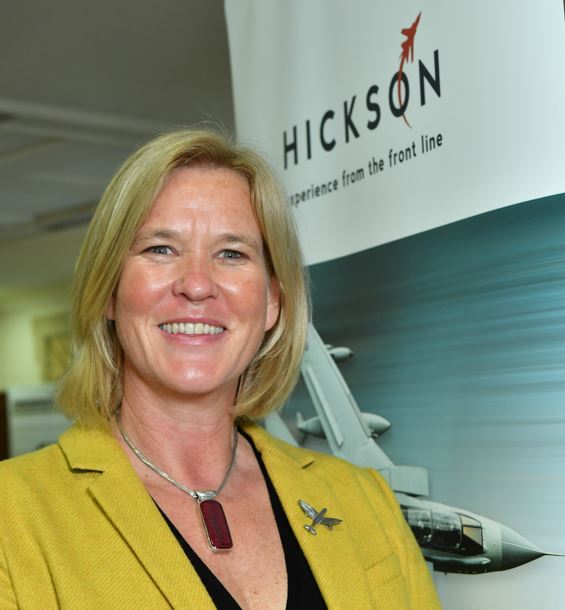 Keynote speaker Mandy Hickson, the UK’s second female fast jet pilot.