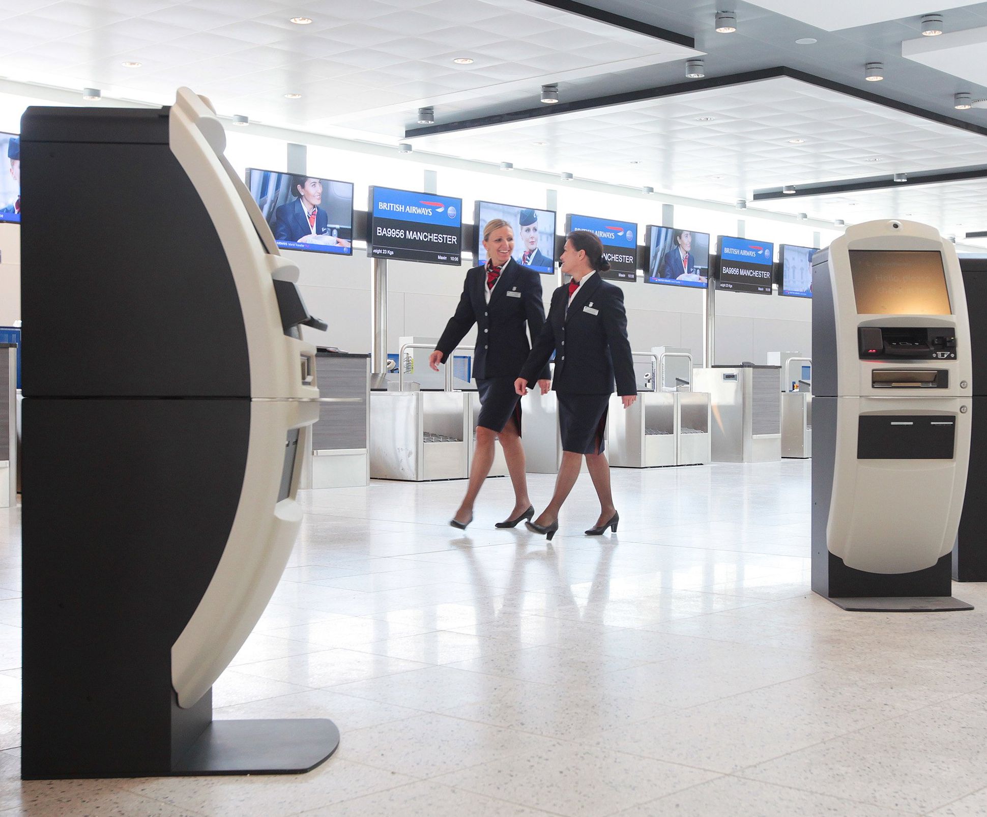 Although largely automated BA still needs check-in staff.