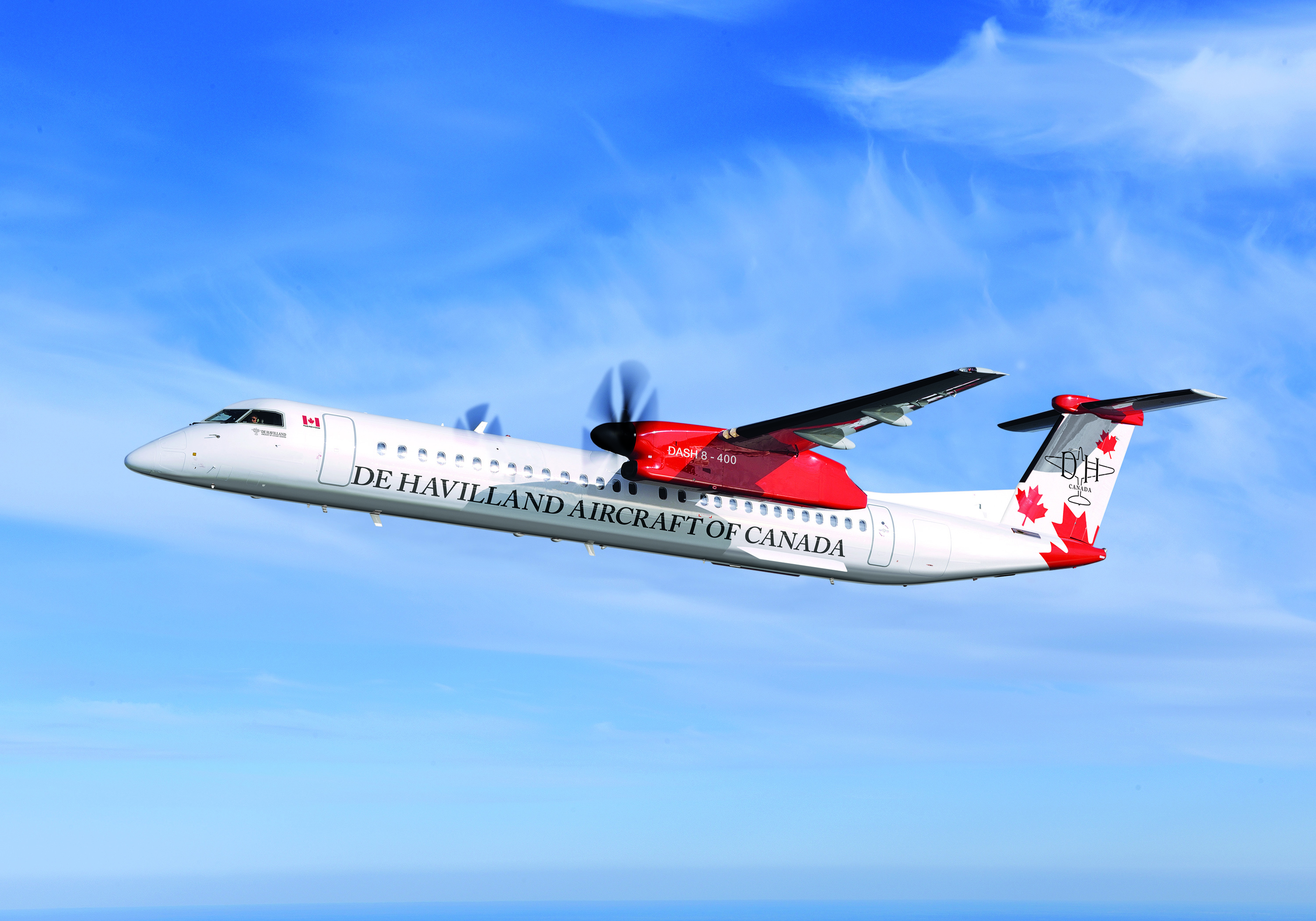 Dash 8-400. Built at Downsview, Toronto.