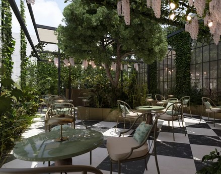 This Accor imagae shows the top floor restaurant has some good views.